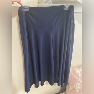 Ashley Blue Classic Navy A-Line Skirt